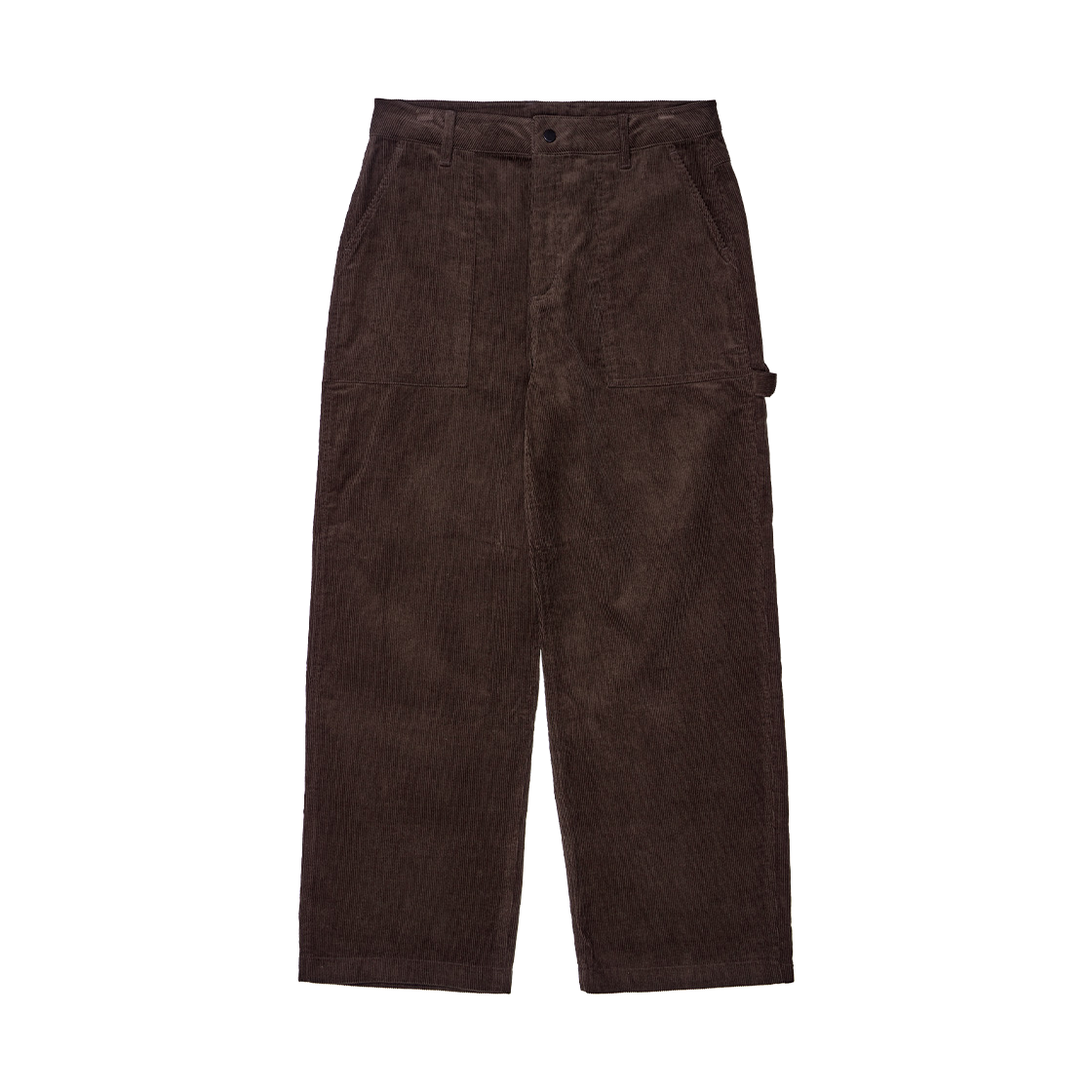 KB3PT1217MBR KALA PATTHAR Wide Corduroy Carpenter Pants Brown