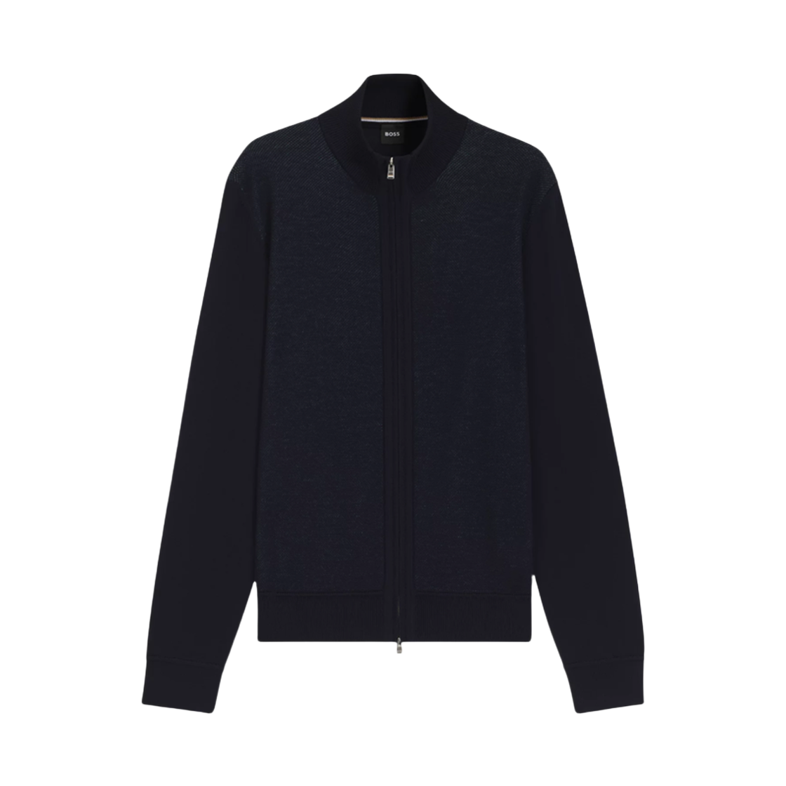 휴고 보스 버진 울 집업 가디건 다크 블루(Hugo Boss Virgin Wool Zip-Up Cardigan Dark Blue) - 1
