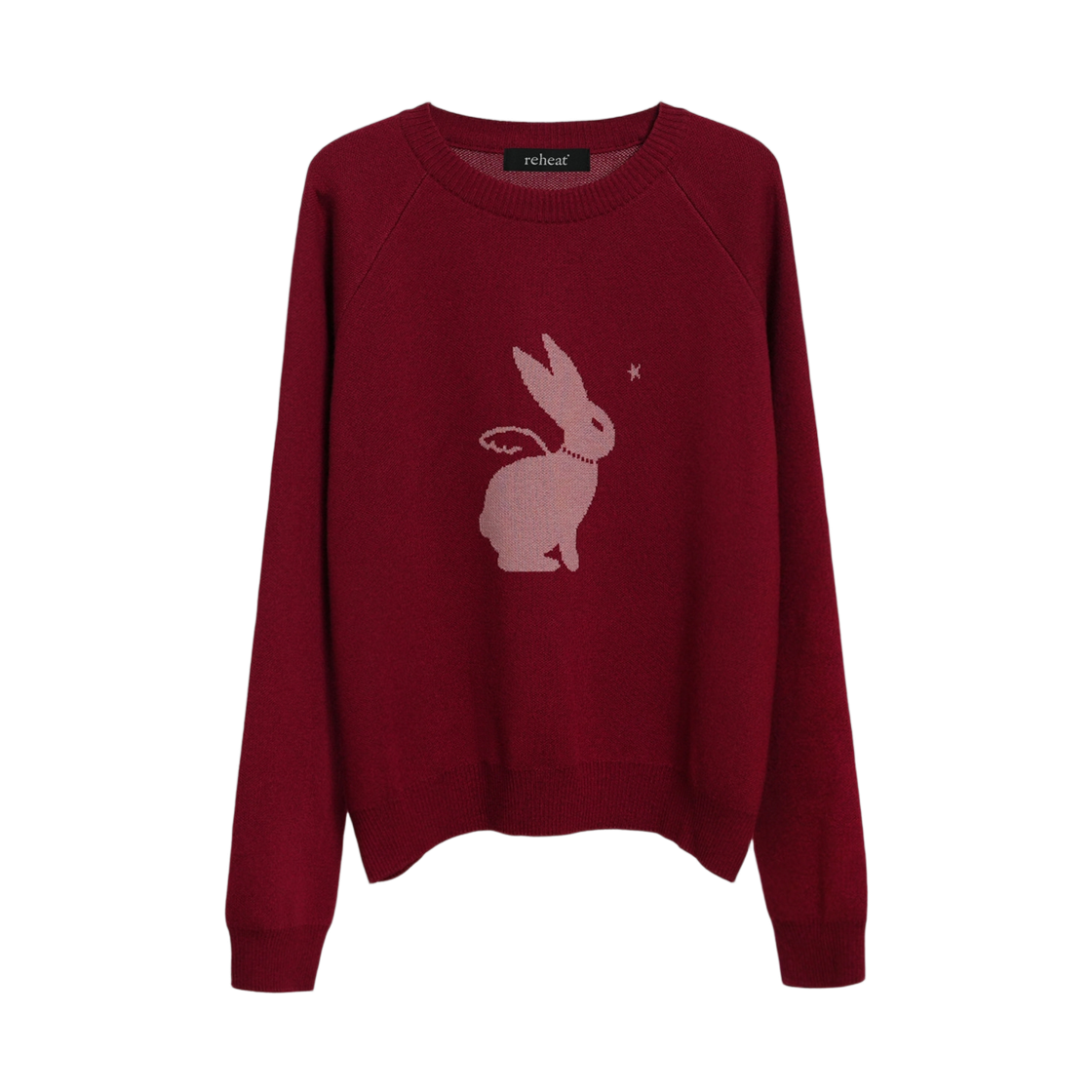 리히트 래빗 엔젤 니트 레드(Reheat Rabbit Angel Knit Red)
