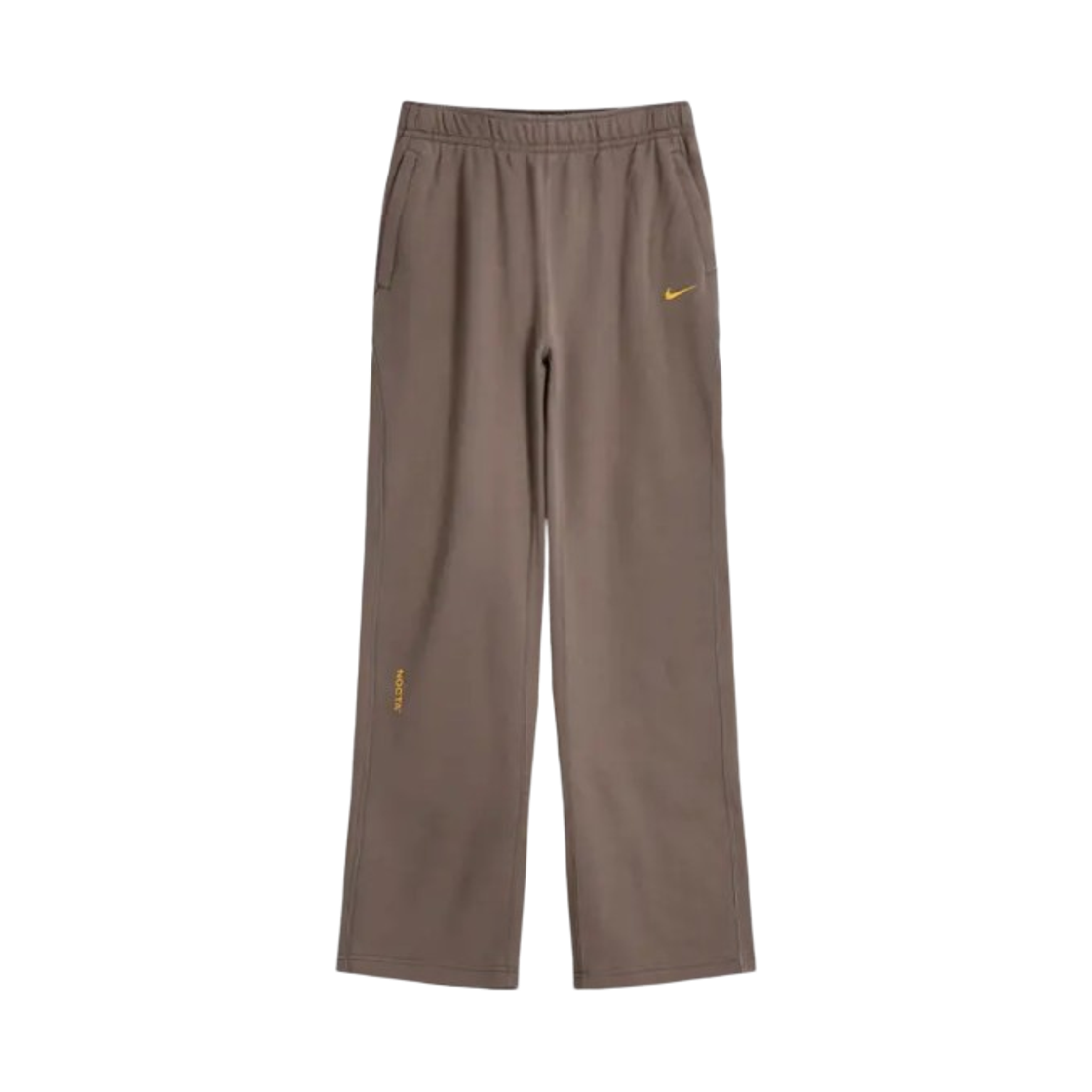 FZ4676-042 Nike x Drake Nocta Fleece CS Open Hem Sweatpants Olive Grey Yellow Ochre (FZ4676-042)