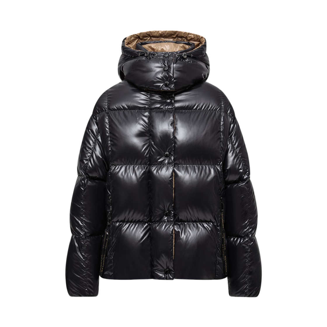 K2-093-1A00103-68950-999 (W) Moncler Parana Hooded Short Down Jacket Black - 25FW