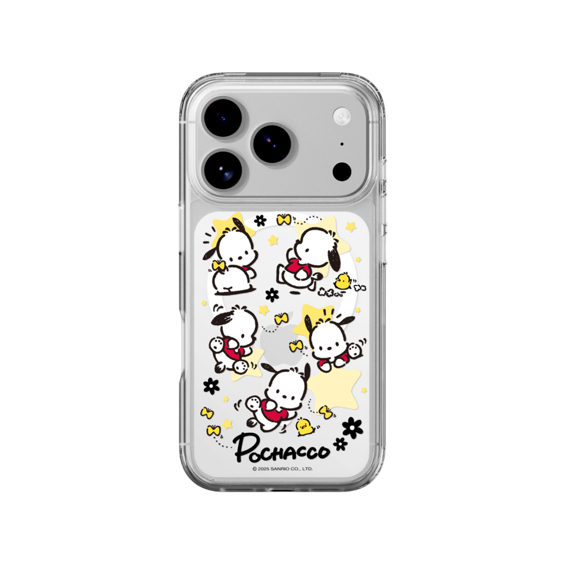 에스엘비에스 포차코 패턴 맥세이프 케이스 for iPhone 17 Series(SLBS POCHACCO Pattern Clear Magnet Case for iPhone 17 Series)