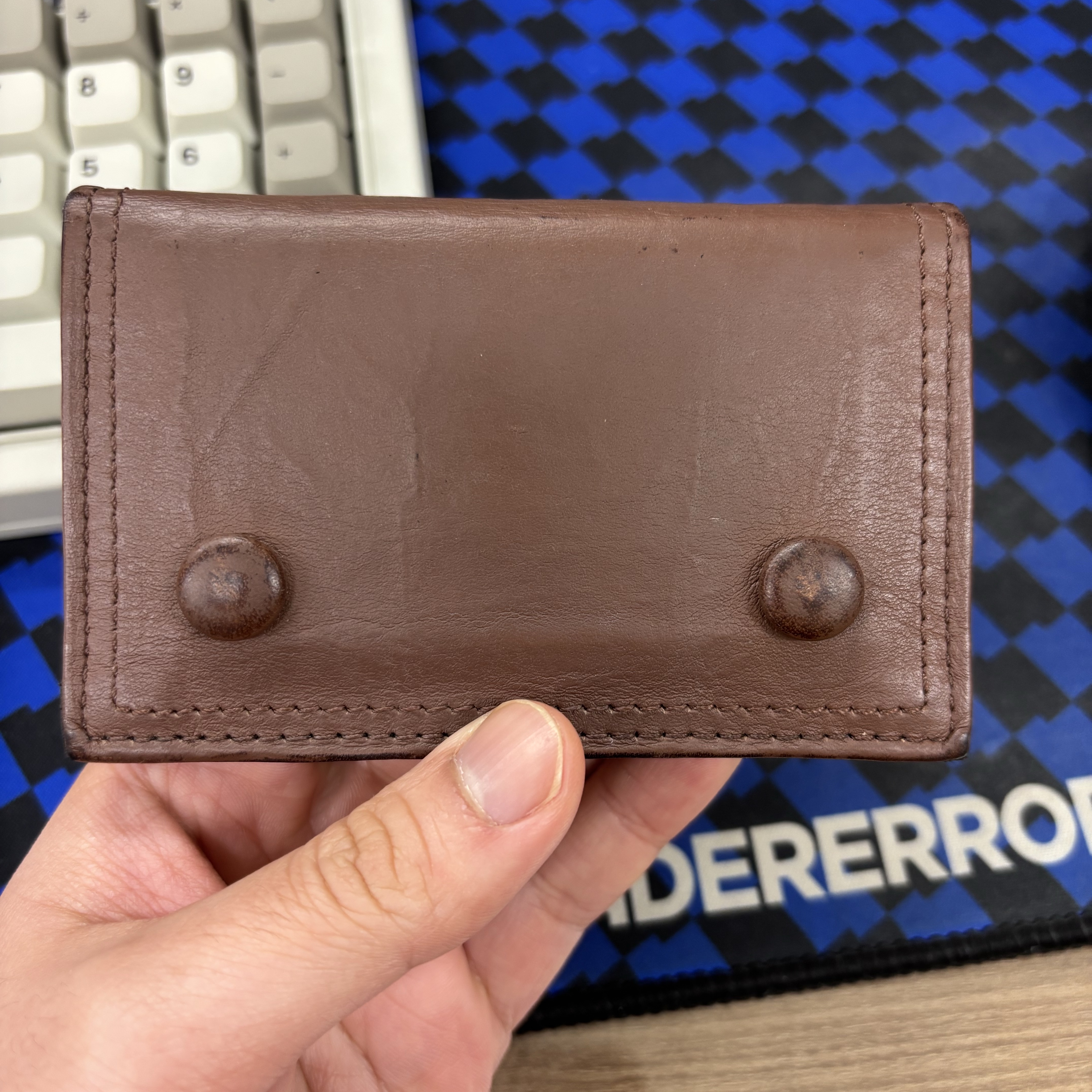 Porter Freestyle Dyneema Leather Card Case Black 착용 스타일 - 2