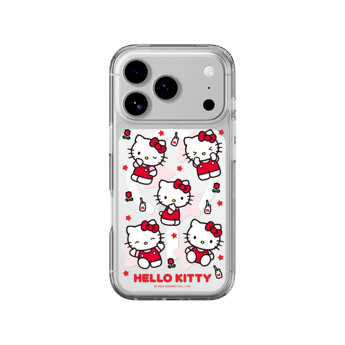 에스엘비에스 헬로키티 패턴 맥세이프 케이스 for iPhone 17 Series(SLBS HELLO KITTY Pattern Clear Magnet Case for iPhone 17 Series)