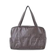 ACOC Glossy Grid Duffle L Bag Brown