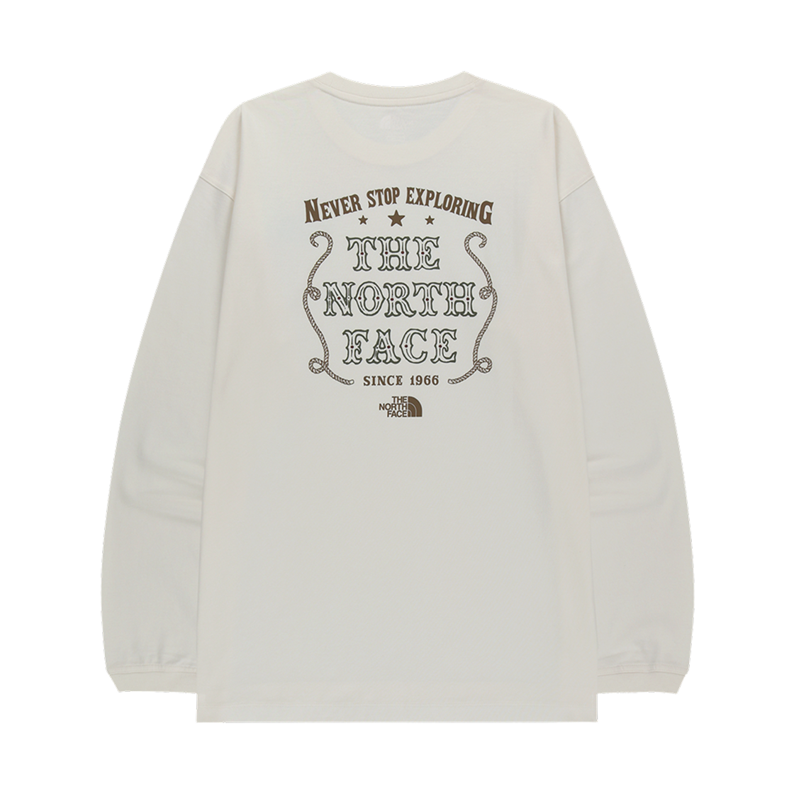 노스페이스 빈티지 롱슬리브 R/티셔츠 크림 - 25FW(The North Face Vintage L/S R/T-Shirt Cream - 25FW) - 2