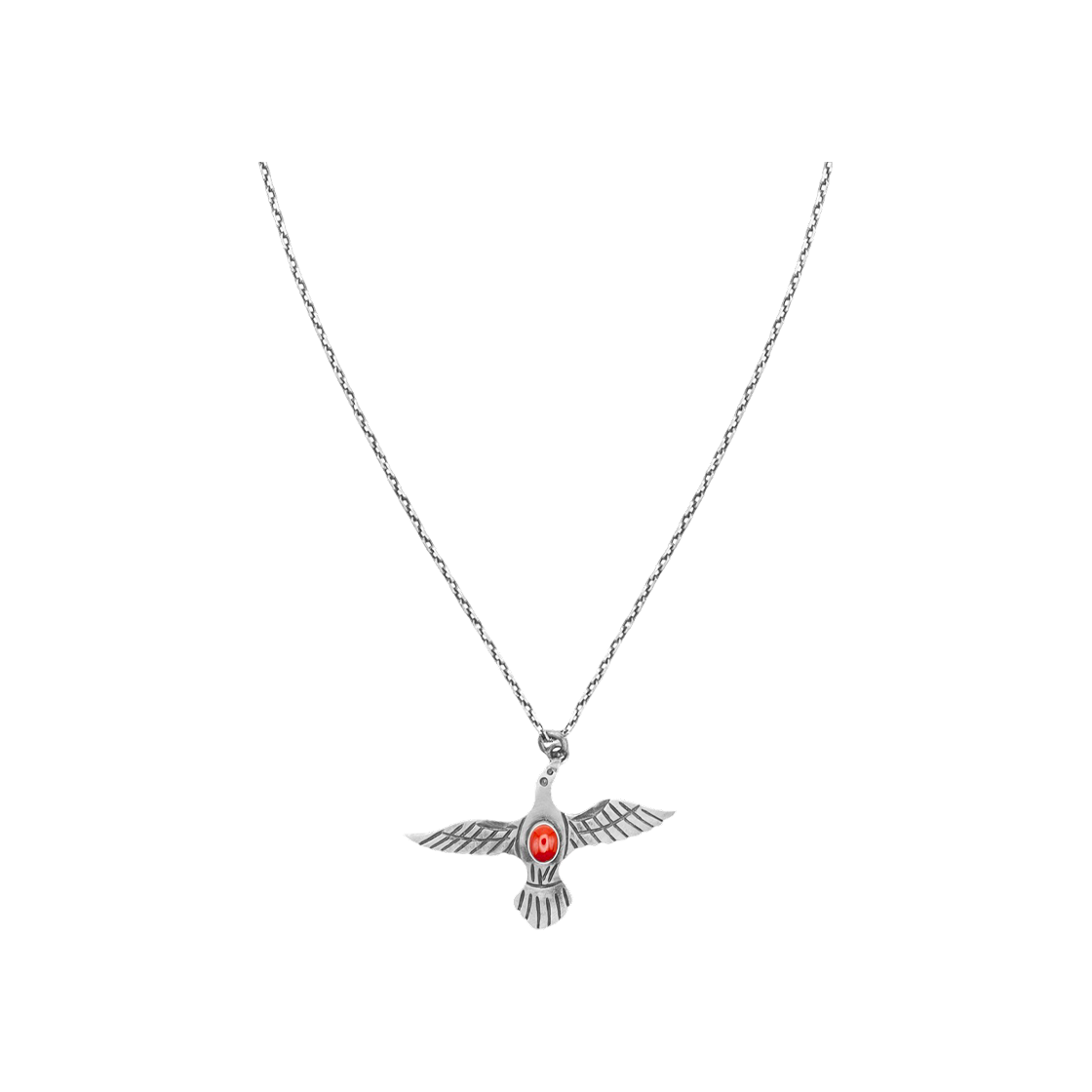 뵤르 버드 네클리스 (코럴)(Bőr Bird Necklace (coral))