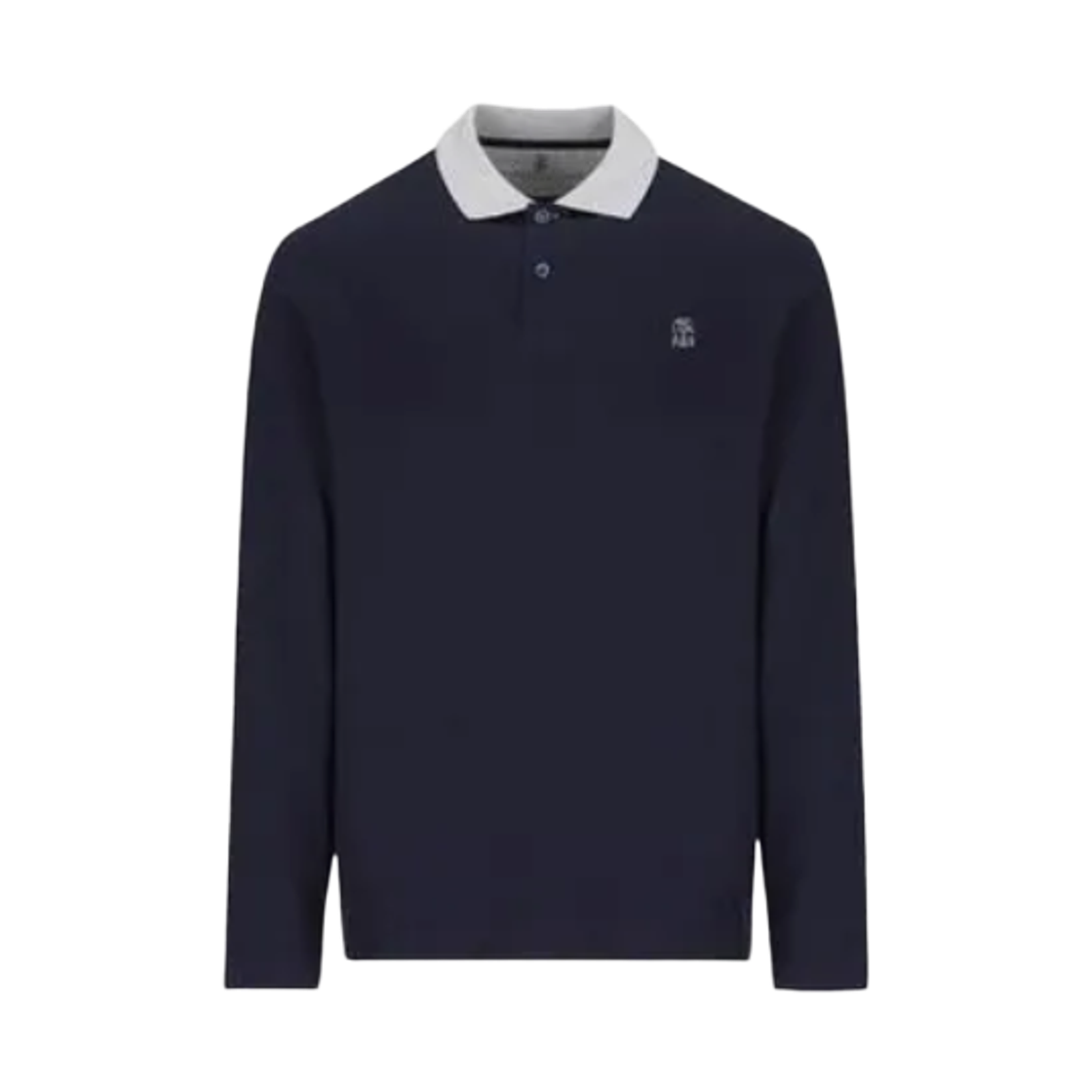 M0B138791G-CK781 Brunello Cucinelli Logo Polo Shirt Navy