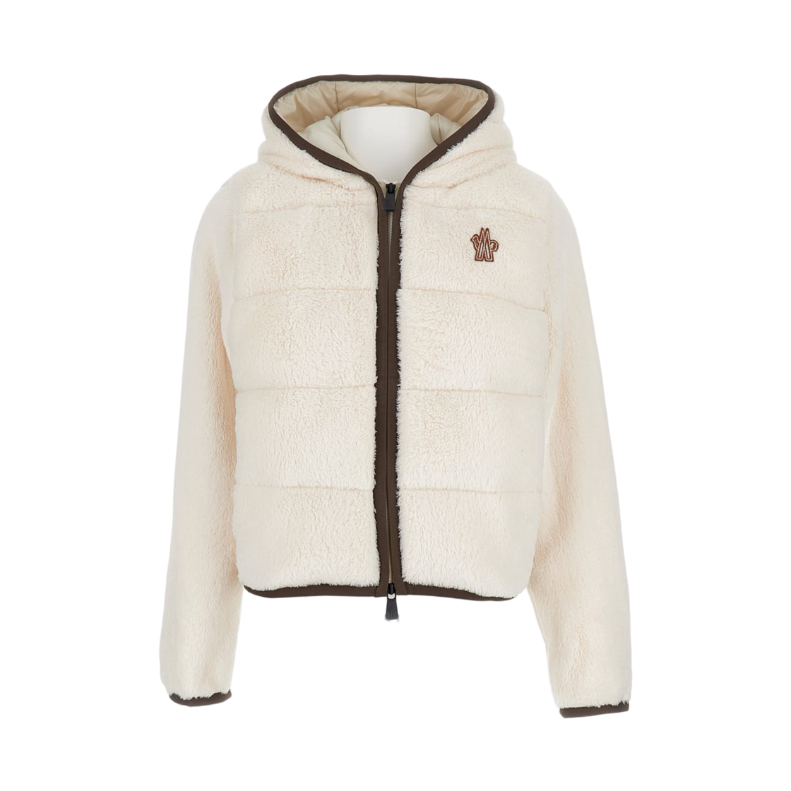 (W) 몽클레르 그레노블 폴라텍 패딩 후드 화이트 - 25FW((W) Moncler Grenoble Polartec Padded Hoodie White - 25FW) - 1