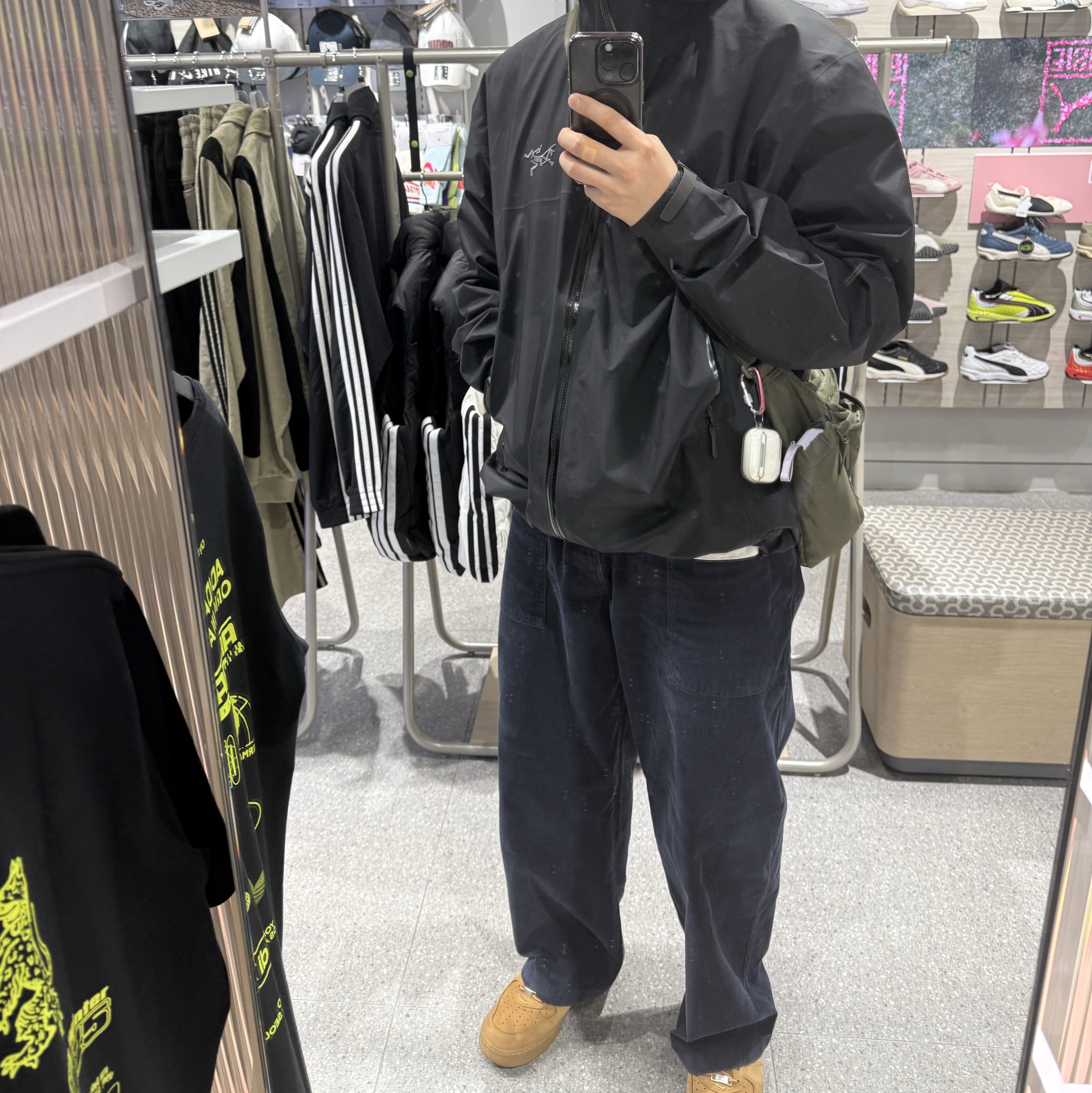 Arc'teryx Beta Jacket Black 착용 스타일