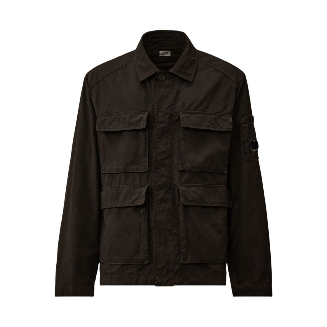 19CMOW070A110305G999 C.P. Company Twill Field Jacket Black - 25FW
