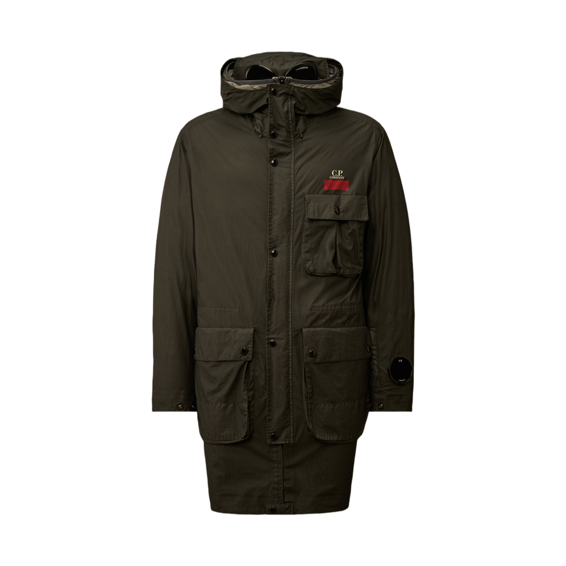 C.P. 컴퍼니 고어텍스 G-타입 롱 밀레 자켓 다크 쉐도우 그레이 - 25FW(C.P. Company Gore G-Type Long Mille Jacket Dark Shadow Grey - 25FW) - 1