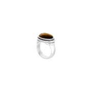 Bőr Echo Ring (tigereye)
