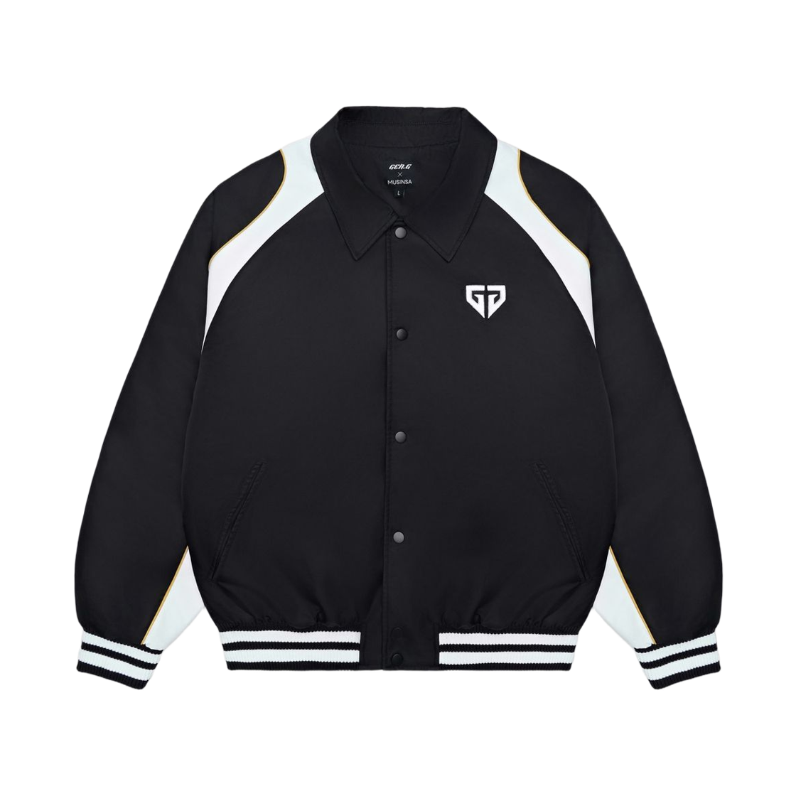 젠지 나일론 바시티 자켓 블랙(Gen.G Nylon Varsity Jacket Black)