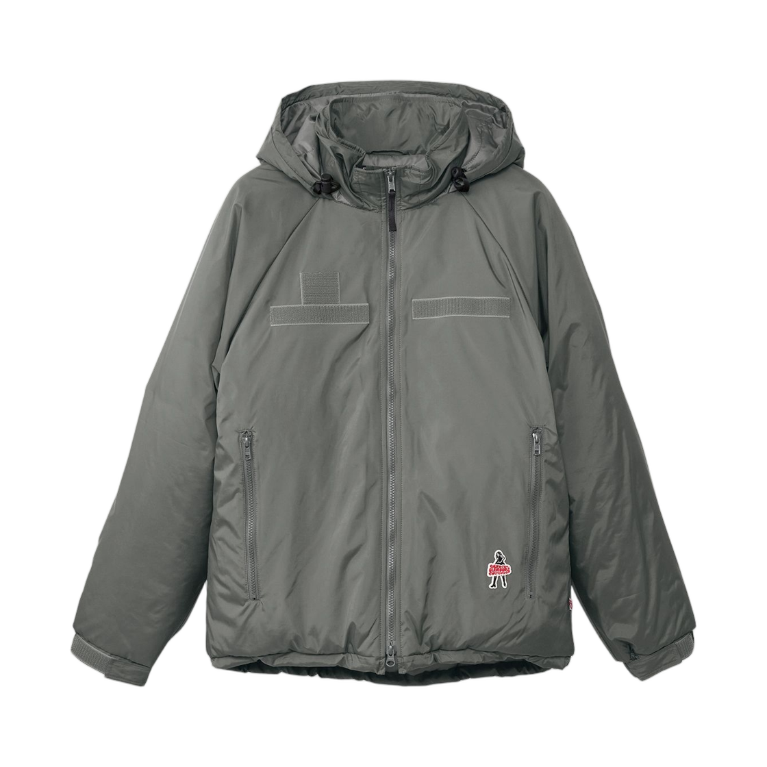 02253AB13 Hysteric Glamour Vixen Girl Patch Hooded Blouson Gray