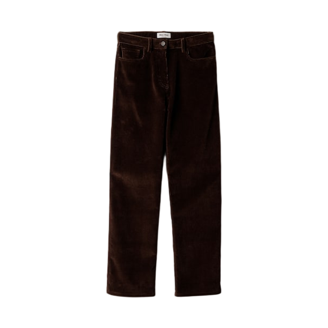 MP1950-18SZ-F0324 (W) Miu Miu Corduroy Pants Cocoa Brown