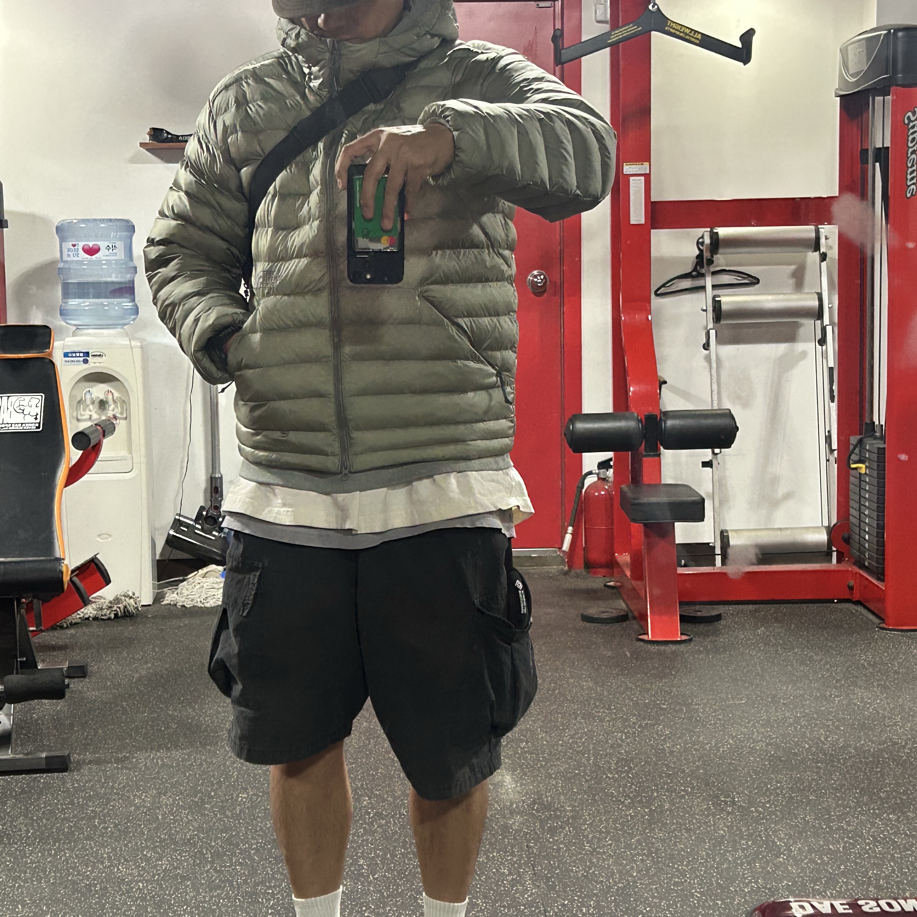 The North Face Ventus On Jacket Light Khaki 착용 스타일