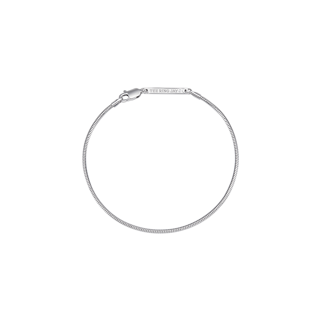 티링제이 스키니 라운드 스네이크체인 팔찌(TEE RING JAY Skinny Round Snake Chain Bracelet)