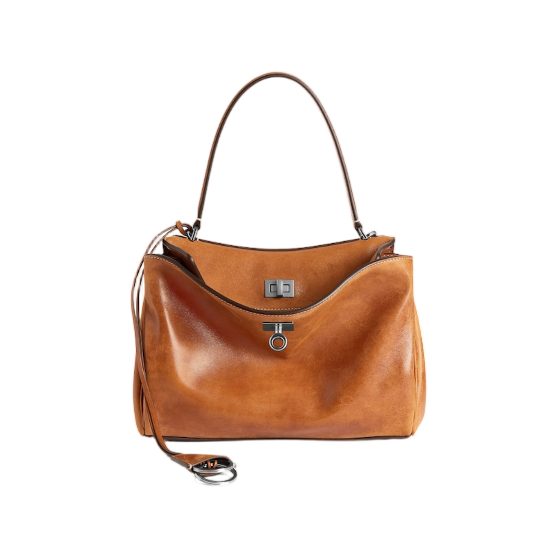 7897792ABP72753 Balenciaga Rodeo Handbag Small Tan Cowboy