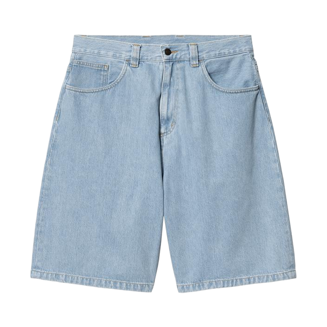 I031921-01-A3 Carhartt WIP Brandon Shorts Blue Heavy Stone Bleached