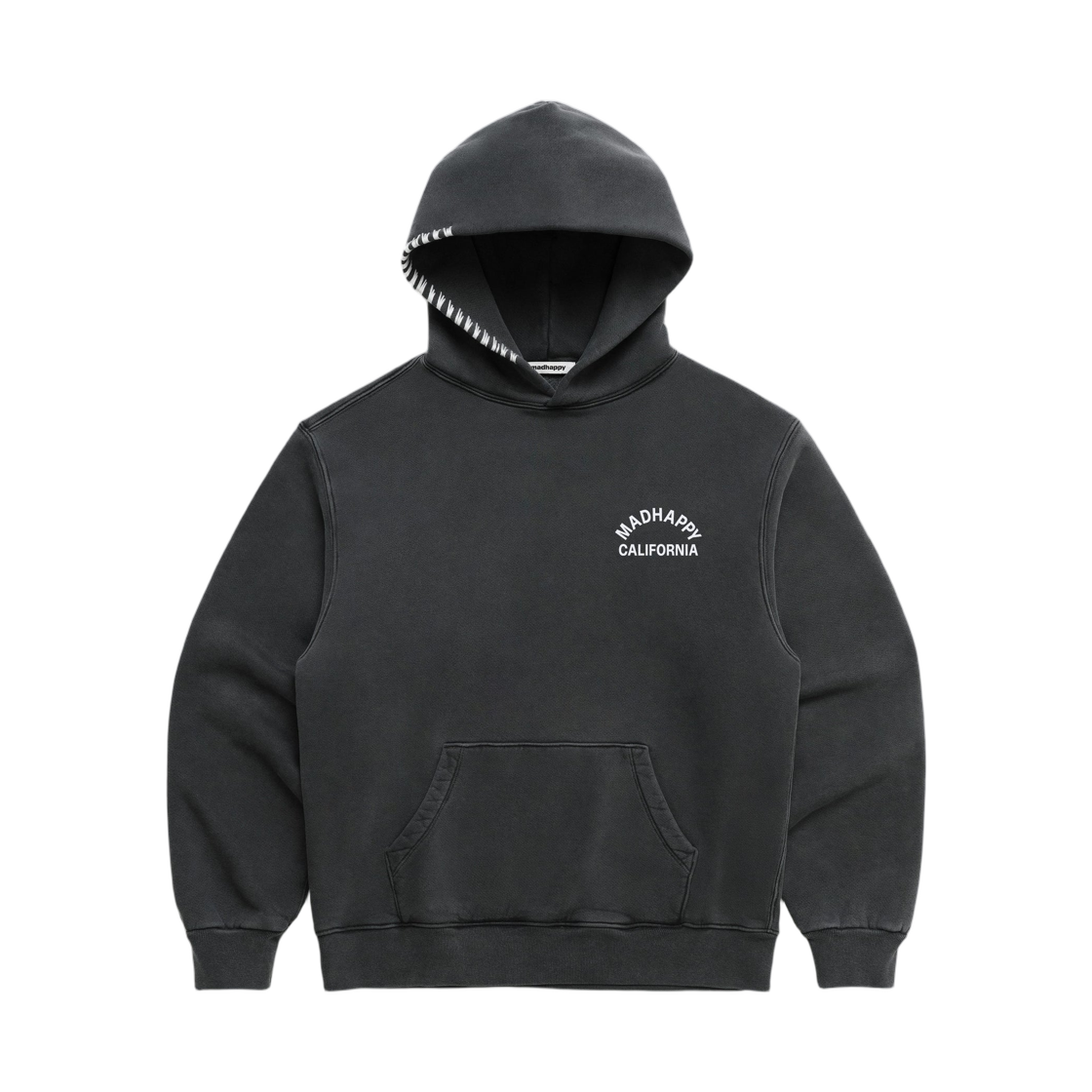 매드해피 캘리포니아 아치 플리스 후드 누아르(Madhappy California Arch Fleece Hoodie Noir) - 1