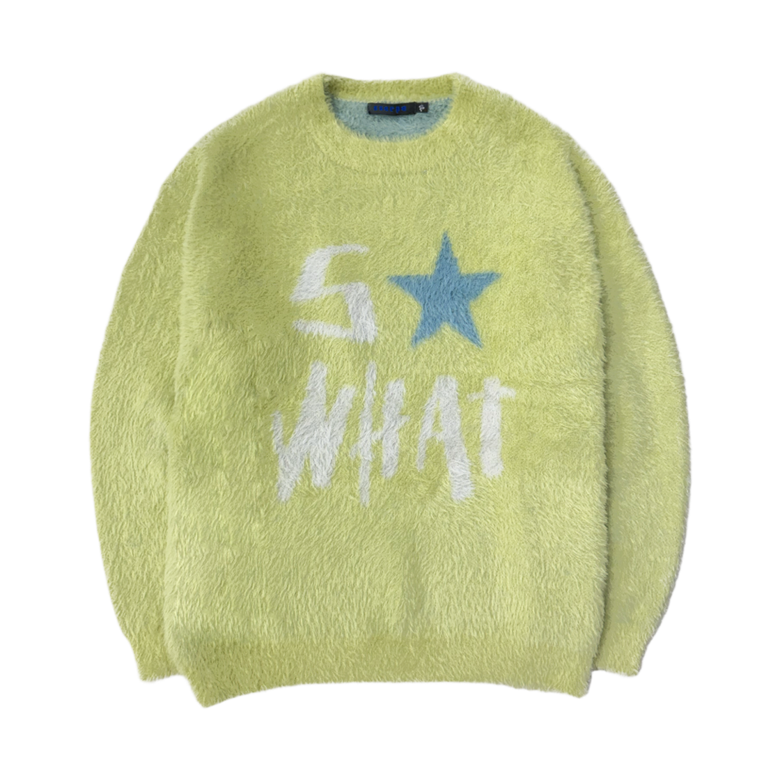 쎄르페 SO WHAT 헤어리 니트 스웨터 라이트 그린(SSERPE So What Hairy Knit Sweater Light Green)