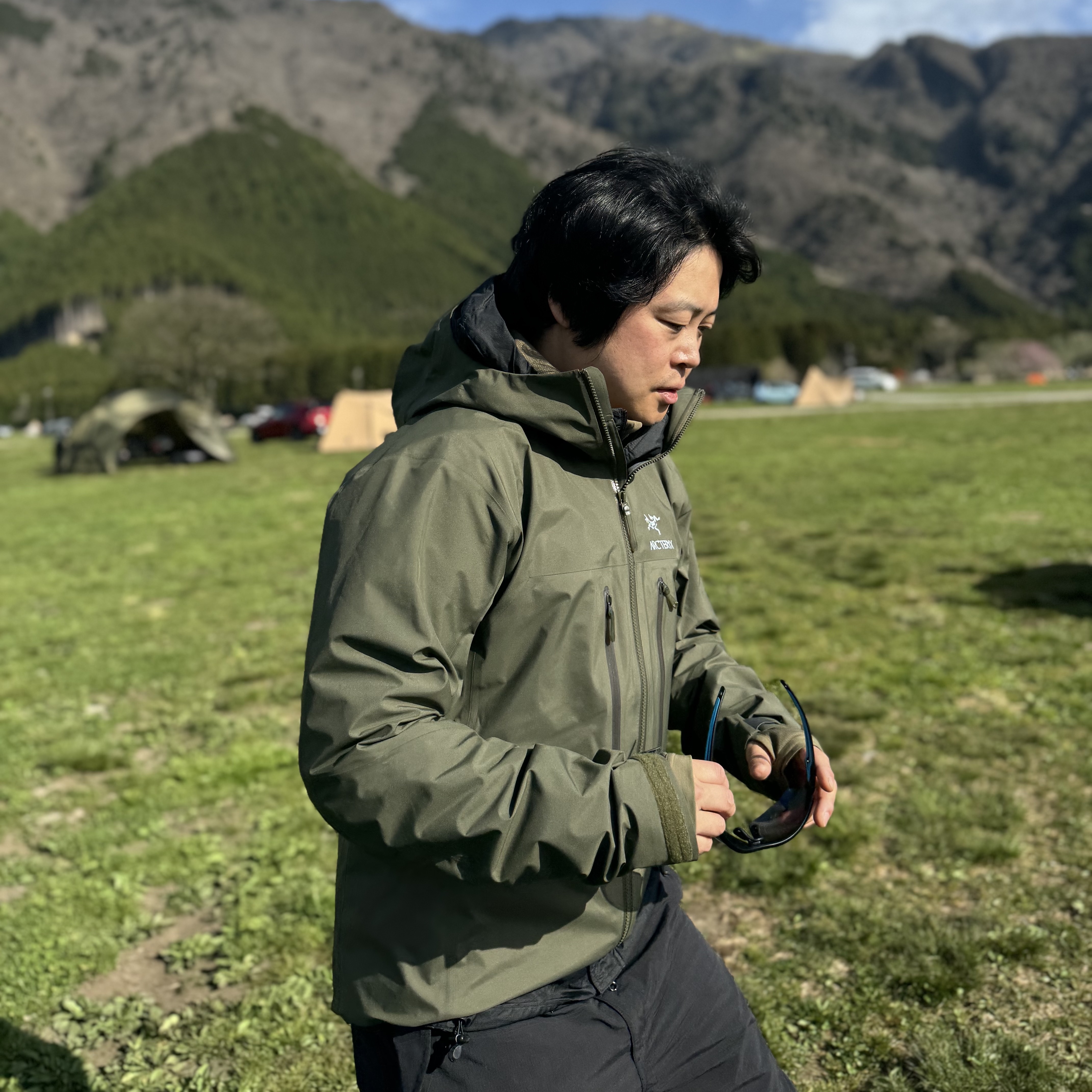 Arc'teryx Alpha AR Jacket Tatsu, Nike ACG Lungs Therma-Fit Repel Tuff Fleece Pants Black - Asia 착용 스타일 - 4
