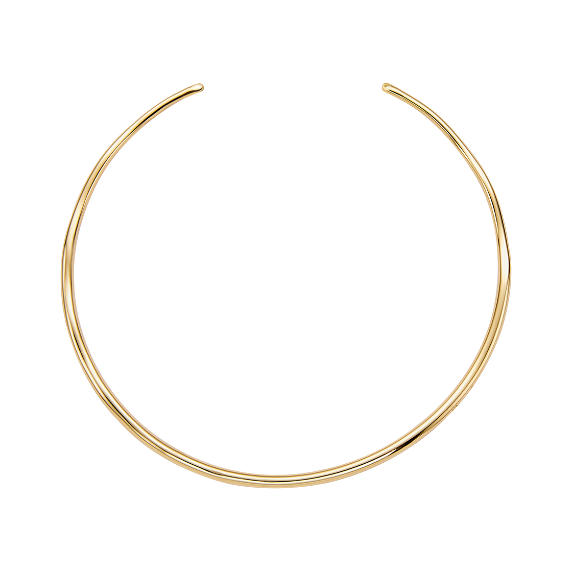 25B10N010-2 TEE RING JAY Groove Cuff Necklace Gold