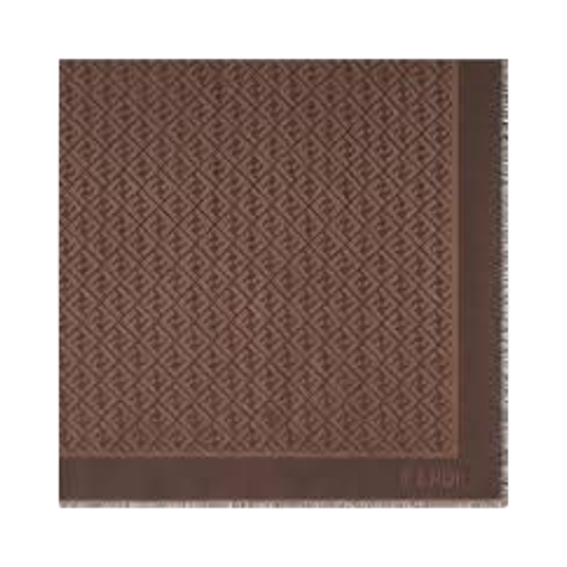 FXT069AJW7F1U6N (W) Fendi FF Shawl Brown