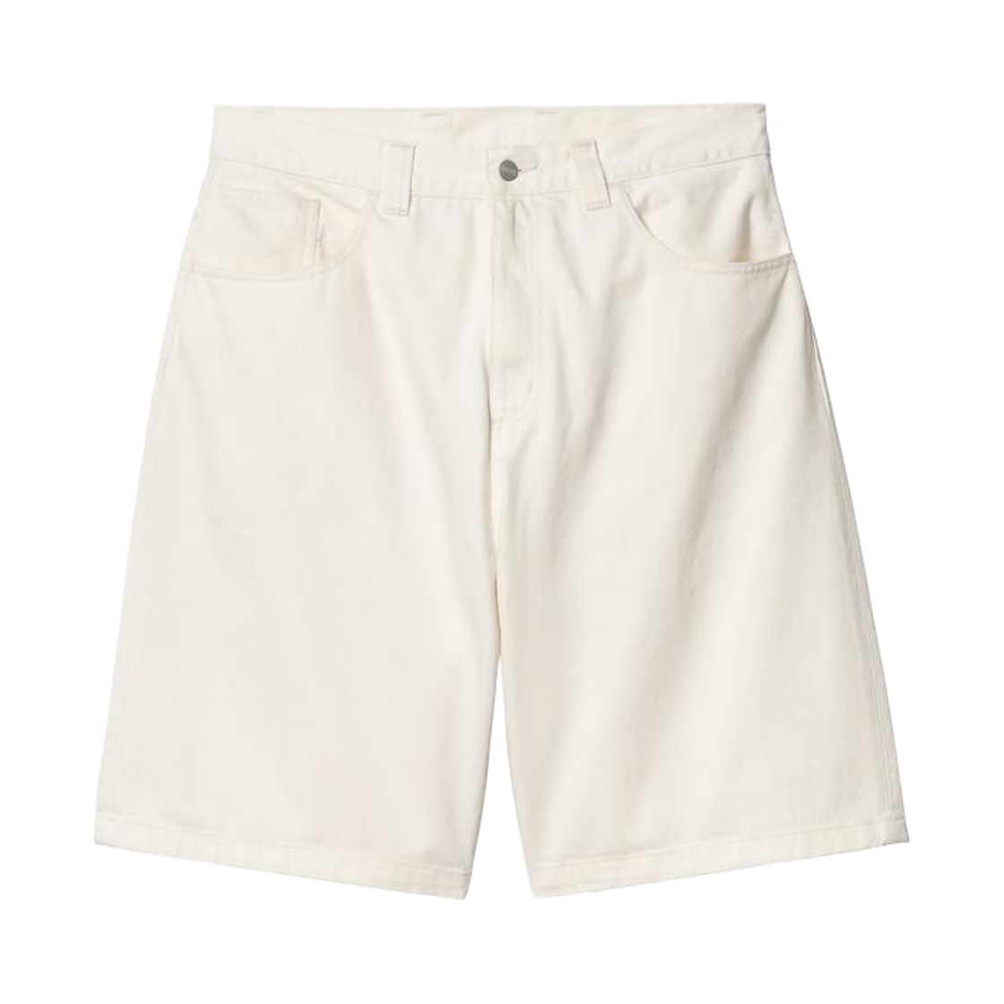 I031921-02-02 Carhartt WIP Brandon Shorts White Rinsed