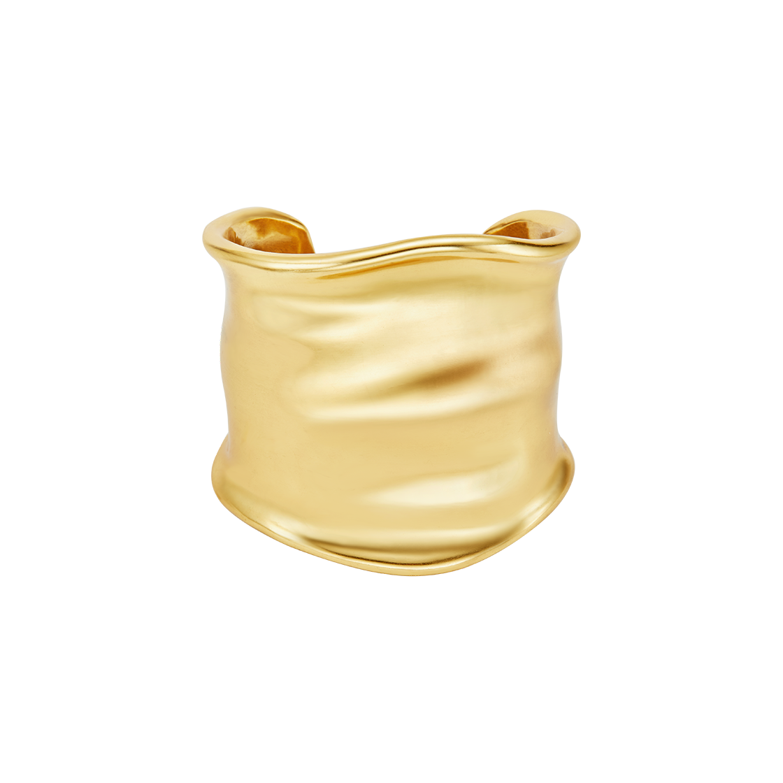 25B10B010-2 TEE RING JAY Groove Large Cuff  Gold