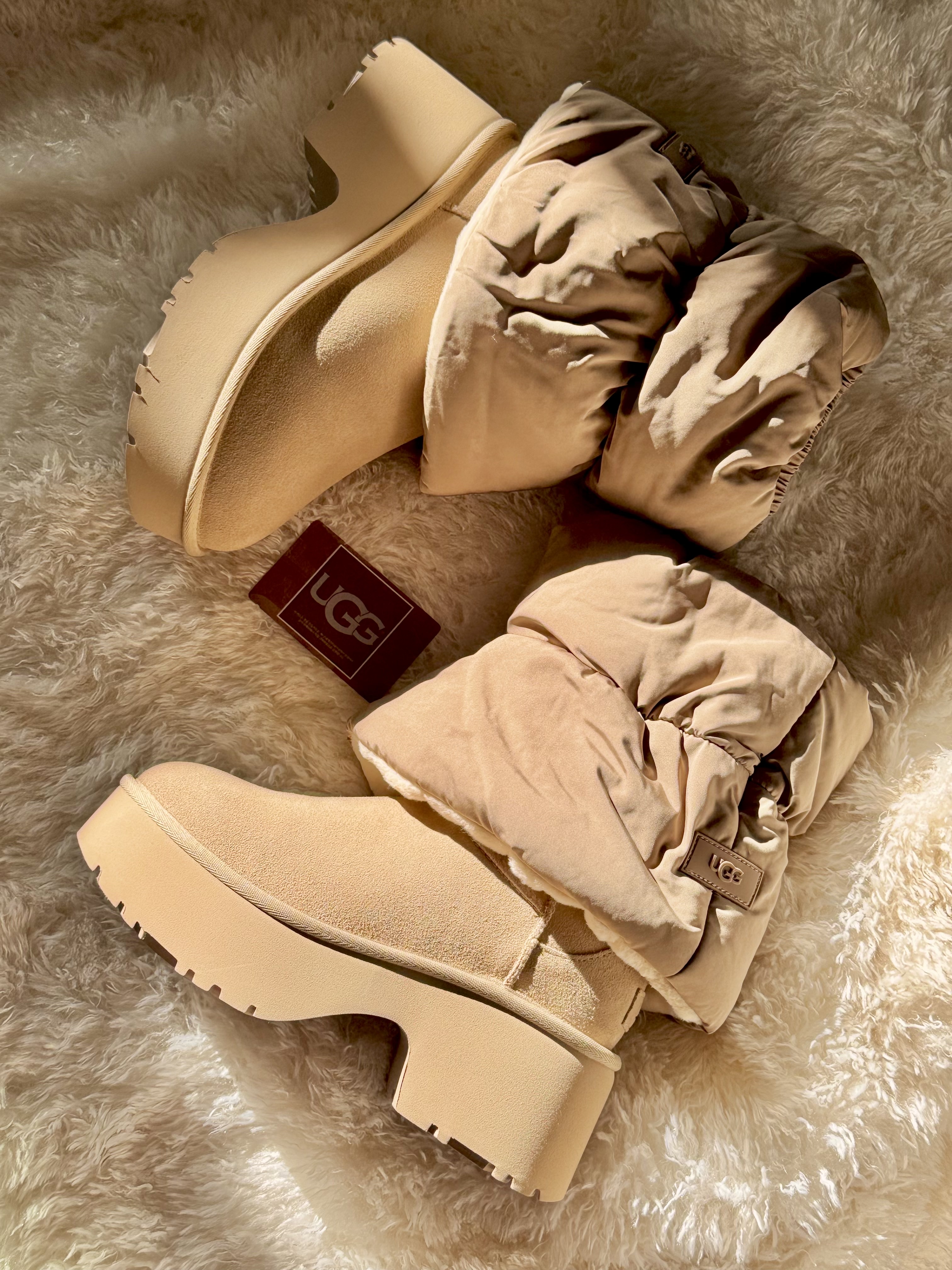 (W) UGG Embroidered Logo Earmuff Chestnut, (W) UGG Plushwarmer Amphora 착용 스타일 - 6