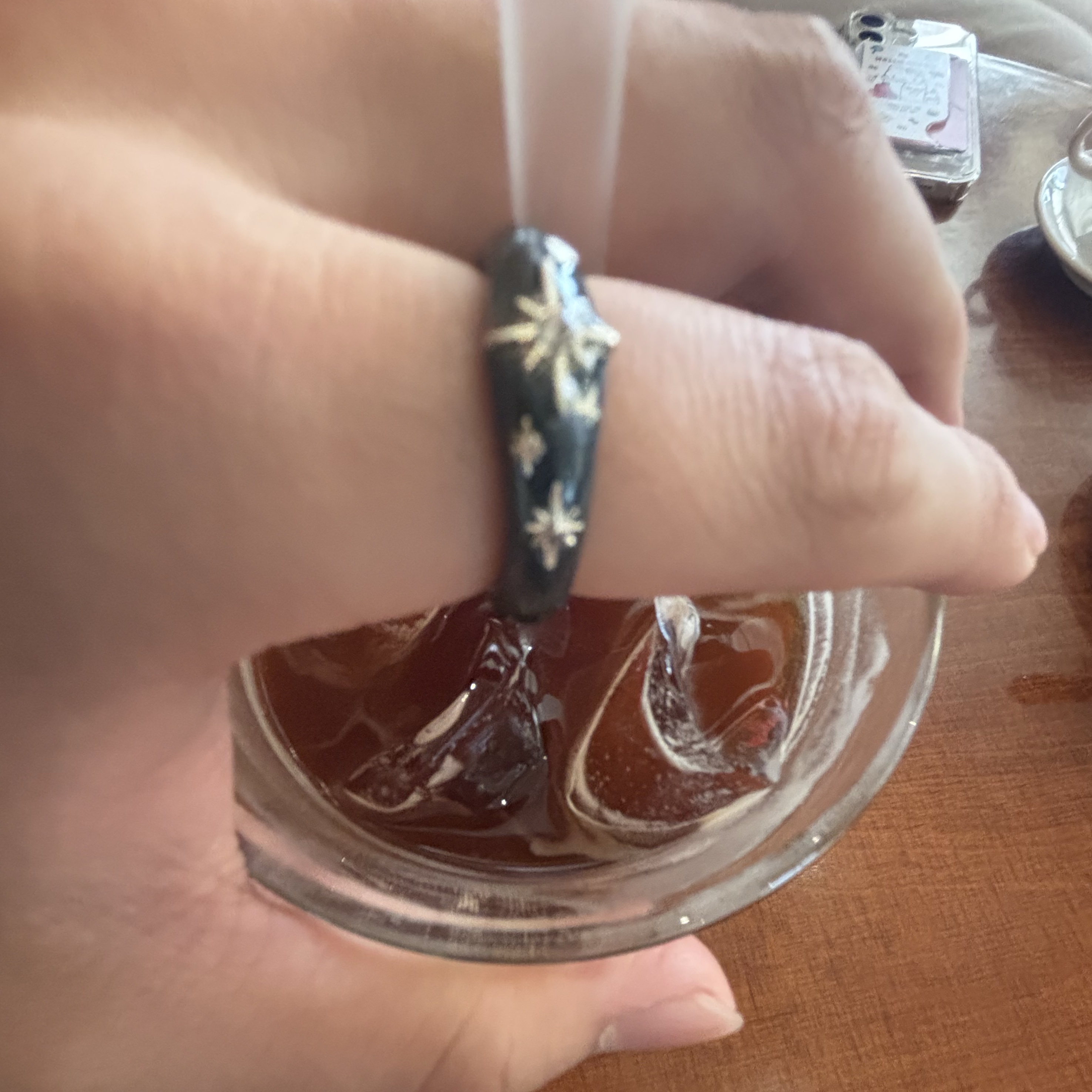 Nff Starry Night Ring Black 착용 스타일