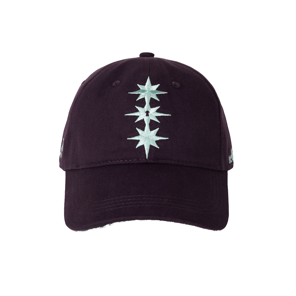 E252AO009PP Escapefrom Triple Rockstar Ball Cap Purple