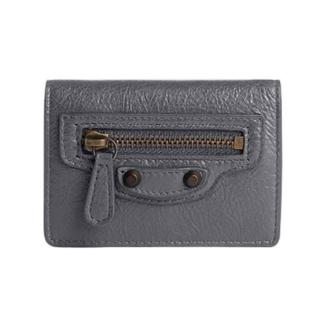 8106692ABFY1251 Balenciaga Le City Mini Wallet Volcanic Rock