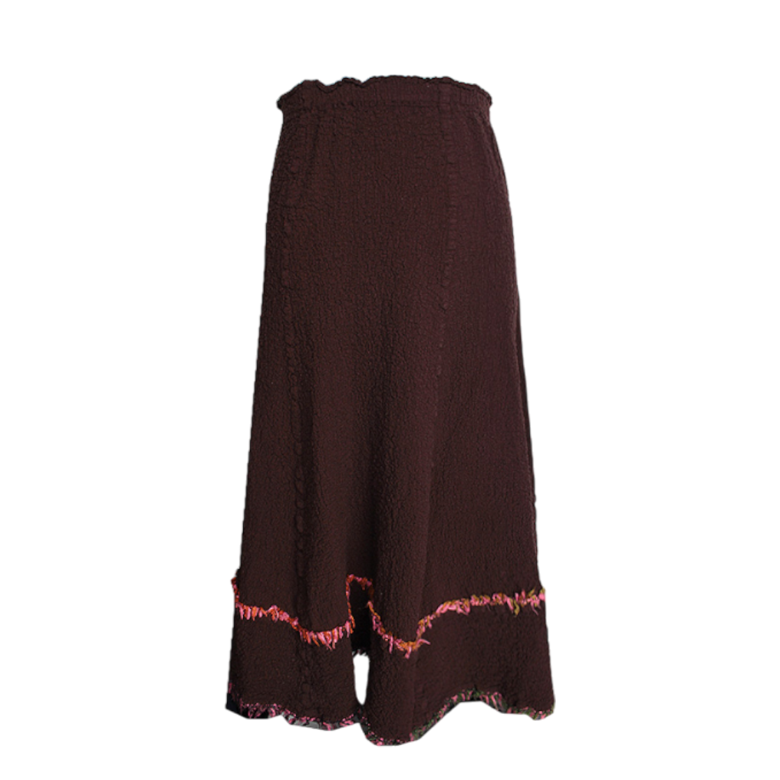 ITKQ9NA7TWPA Issey Miyake ME Brown Pleated Frill Skirt Size 55