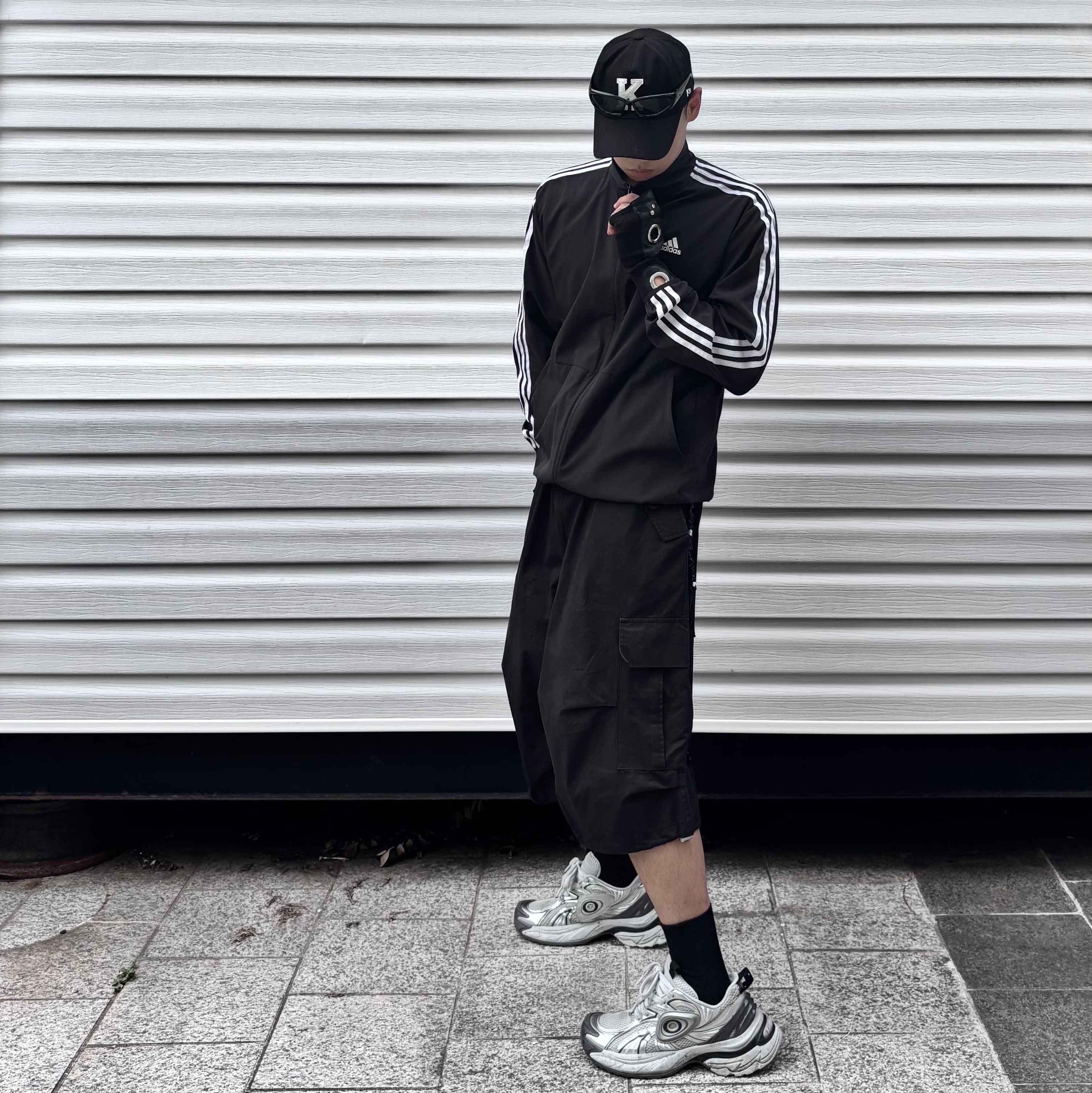 Kamien x KOIN SEOUL K Logo Ball Cap Black, Old Order Turbo GT White Silver 착용 스타일 - 1