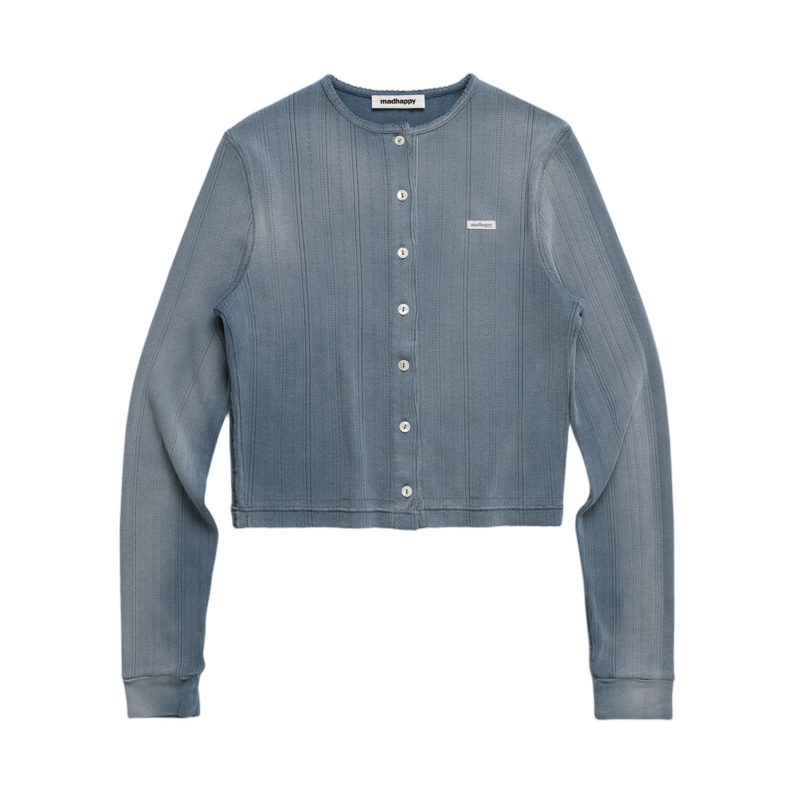 WK73022202 (W) Madhappy Pointelle Knit Cardigan Tide
