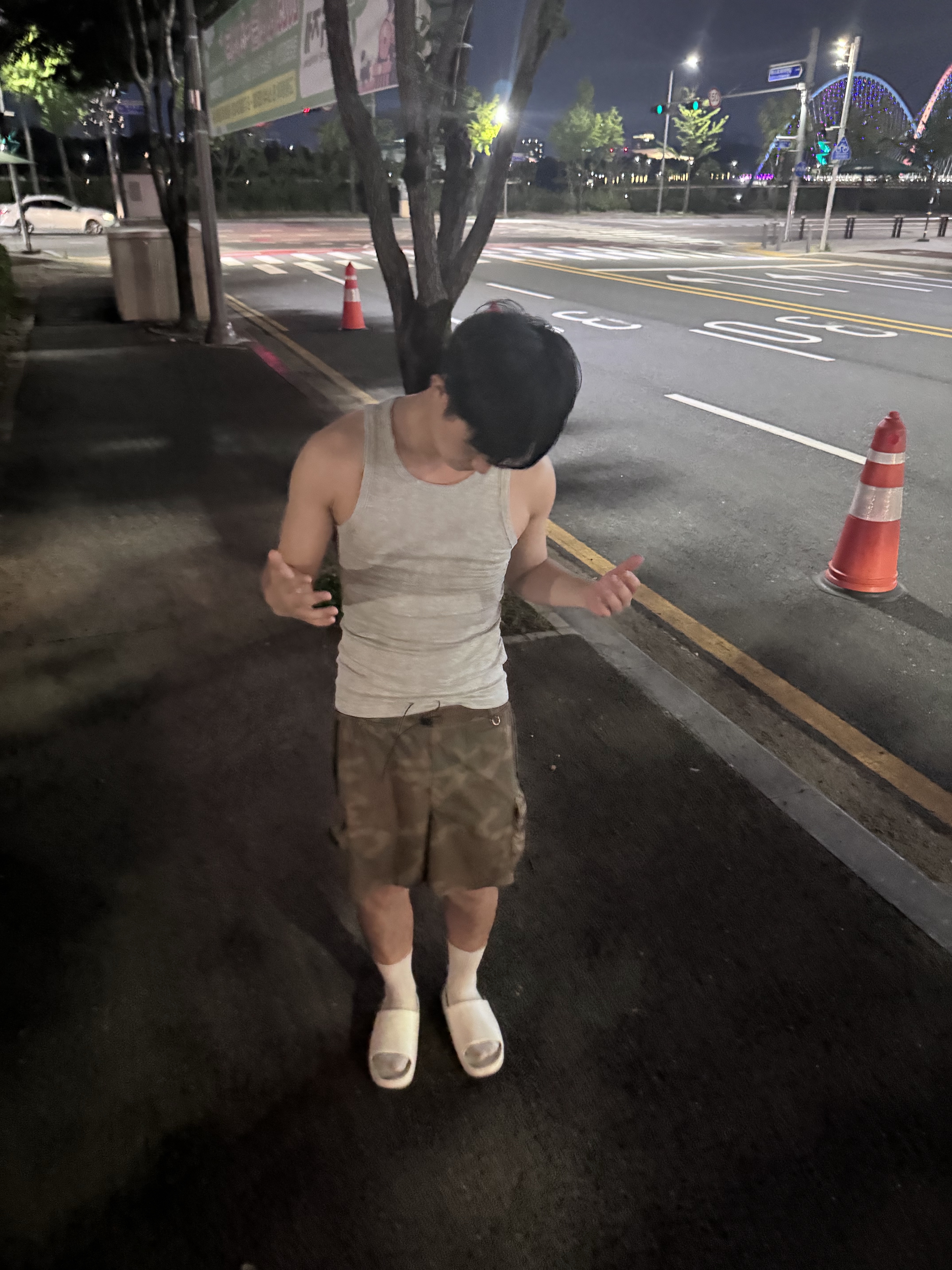 Nike Calm Slide Sail 착용 스타일 - 2