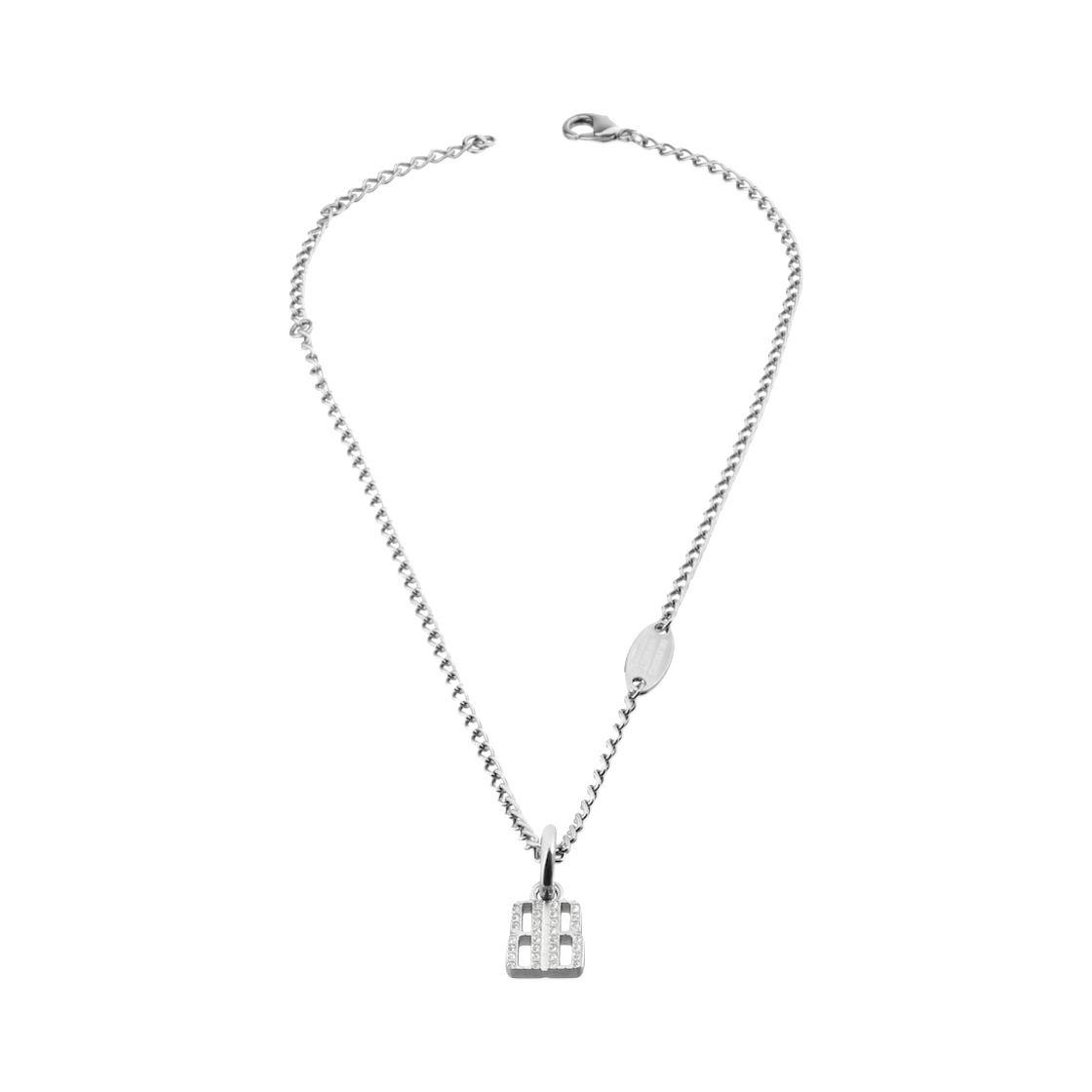 (W) 발렌시아가 나노 씬 네클리스 실버((W) Balenciaga Nano Thin Necklace Silver) - 2