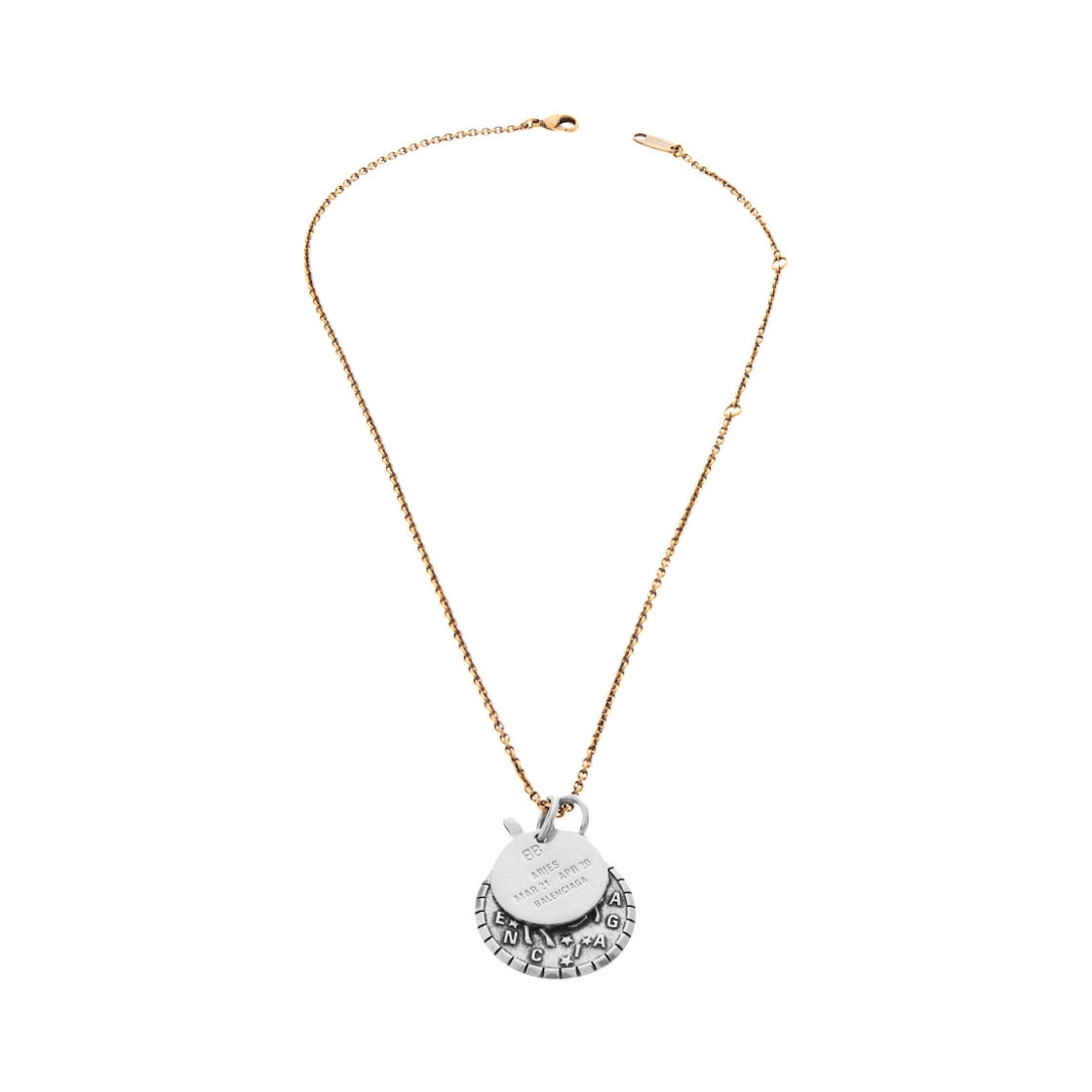 발렌시아가 호로스코프 에리즈 네클리스 골드 실버(Balenciaga Horoscope Aries Necklace Gold Silver) - 2