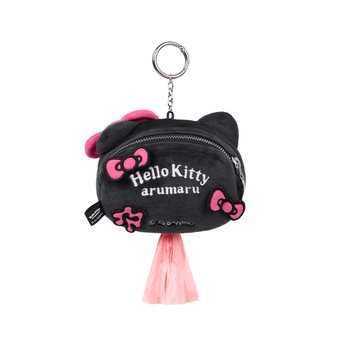 아루마루 x 헬로키티 풉백 키링 블랙(Arumaru x Hello Kitty Poop Bag Key Ring Black) - 2