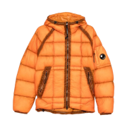 C.P. Company D.D. Shell Hooded Down Jacket Russet Orange - 25FW