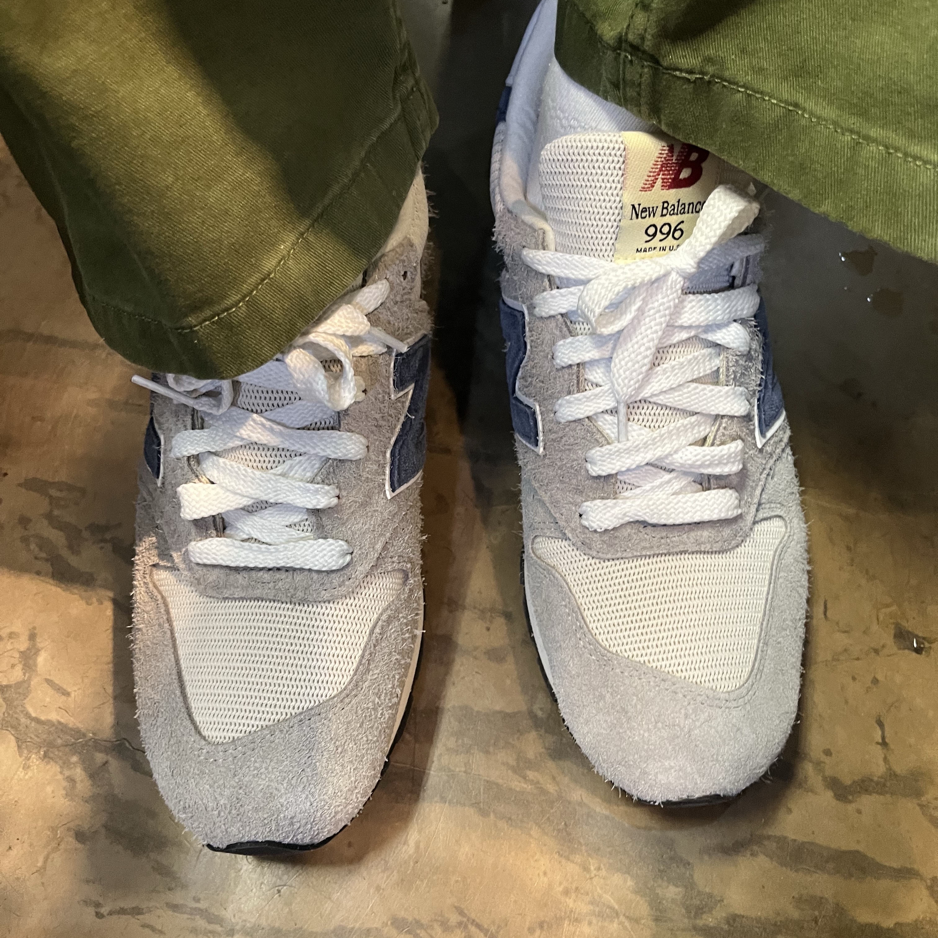 New Balance Made in USA 996 Marblehead Vintage Indigo 착용 스타일