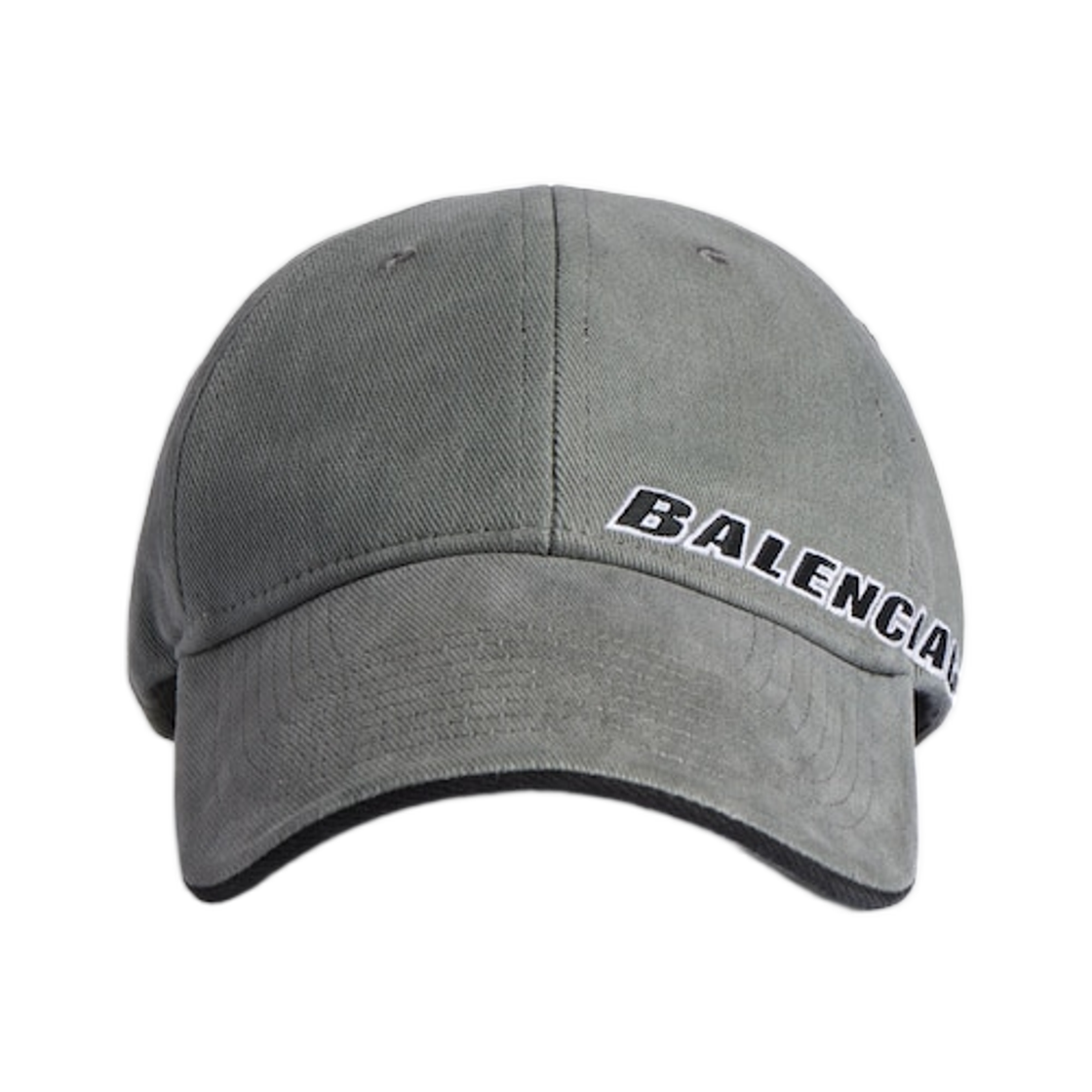 854036410B21441 Balenciaga Tilted Typo Cap Dark Heather Grey