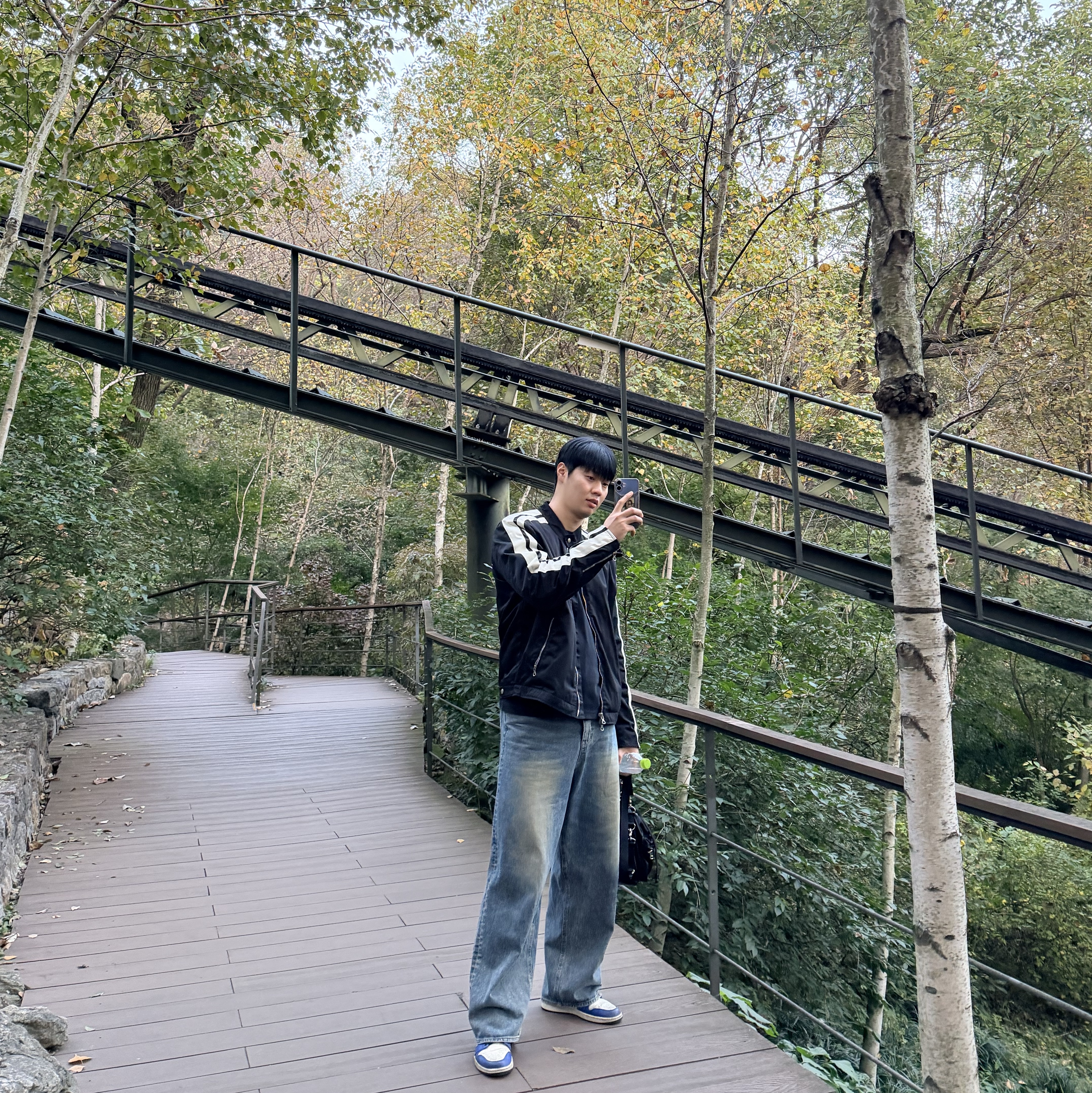 Diesel J-Beck Biker Jacket Black 착용 스타일 - 2