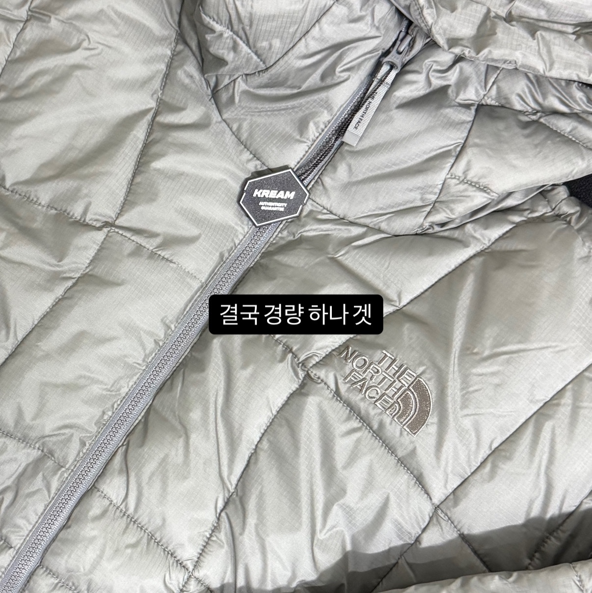 The North Face Wave LT On Jacket Gray 착용 스타일 - 1