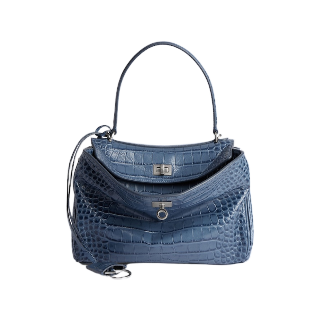 발렌시아가 로데오 핸드백 스몰 페이디드 다크 블루(Balenciaga Rodeo Handbag Small Faded Dark Blue) - 1