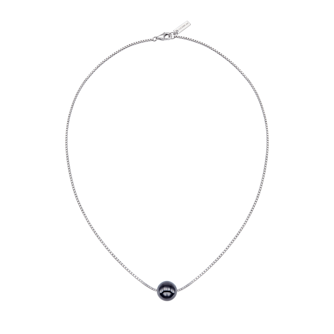25B10N005 TEE RING JAY Onyx Chain Necklace