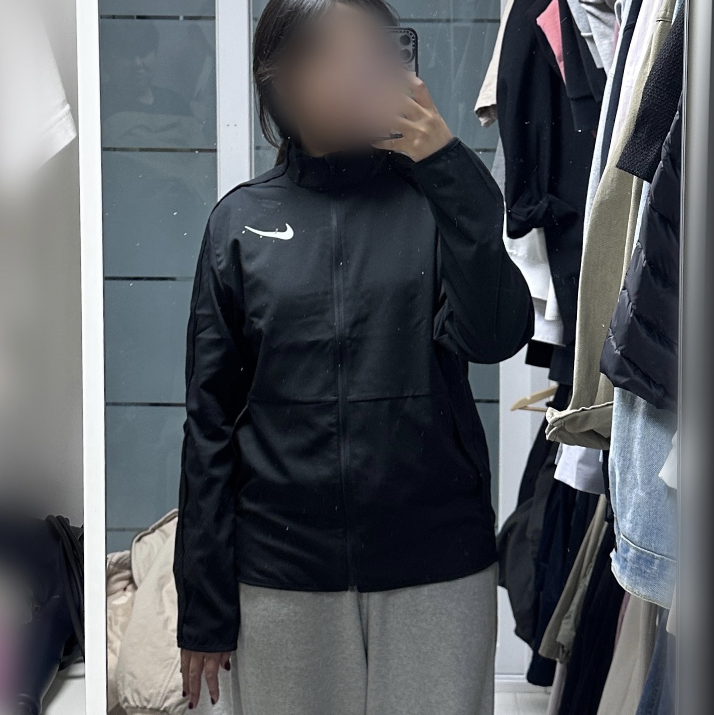 Nike Dri-Fit Woven Training Jacket Black - Asia 착용 스타일